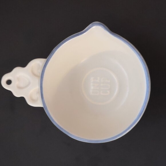 Vintage Pfaltzgraff Yorktowne Blue Set of 4 Stoneware Measuring Cups - Picture 6 of 7